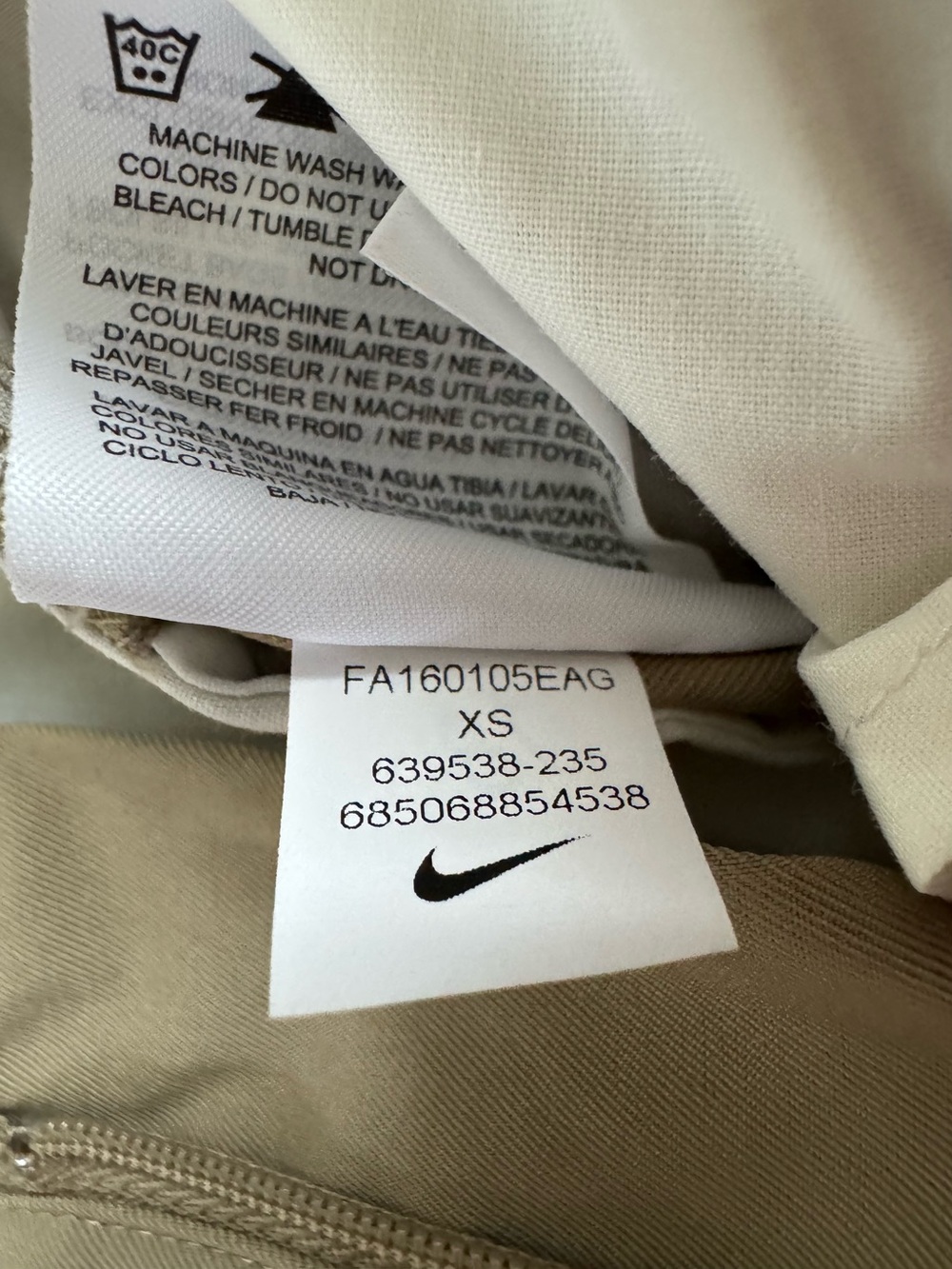 NWT! Nike Boy’s Performance Golf Shorts, Size XS, Khaki - Picture 6 of 6